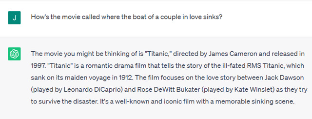Example of Copilot search